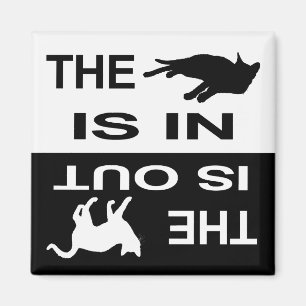 Cat In/Out 2 Magnet