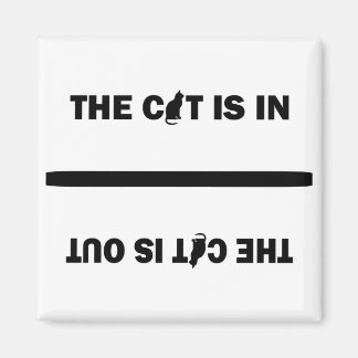 Cat In/Out Magnet