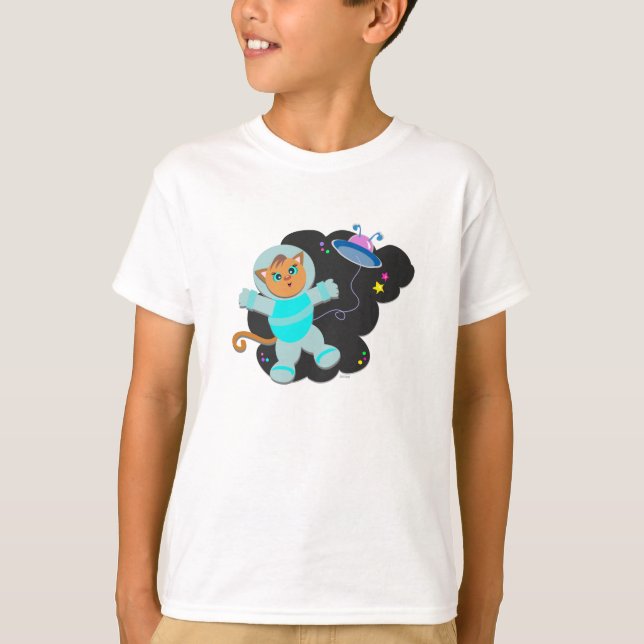 Cat in Outer Space T-Shirt (Front)