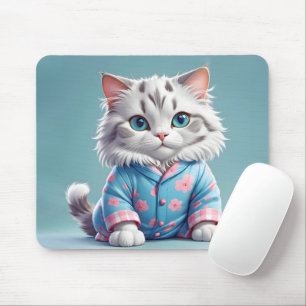 Cat In Pajamas Mouse Mat