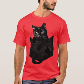 Cat in Pocket black cat inside pocket T-Shirt