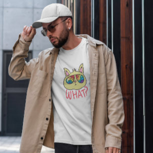 Cat In Rainbow Sunglasses   T-Shirt