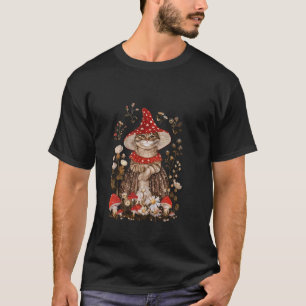 Cat In Red Hat Amidst Wildflowers T-Shirt
