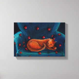 Cat in Repose Canvas Print