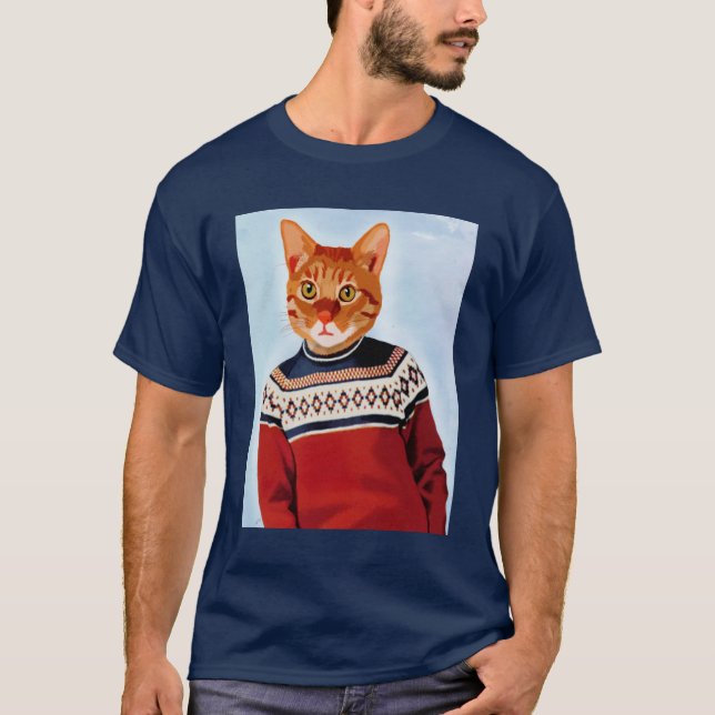 Cat in Ski Sweater (Front)