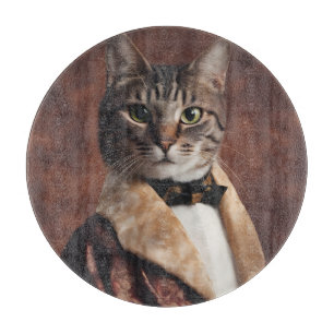 Cat in Smoking Jacket Cutting Board