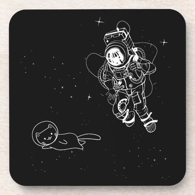 Cat in Space Coaster (Front)