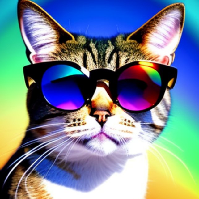  Cat in Sunglasses  Head Face T-Shirt  (Creator Uploaded)