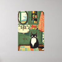 Cat in the bathroom V11