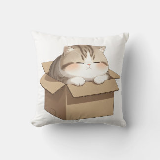 Cat in the Box Cushion
