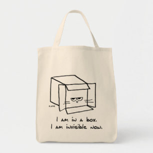 Cat in the Box - Funny Cat Market Tote Bag