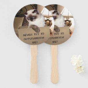 Cat in The Box Hand Fan