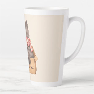 Cat in The Box Latte Mug