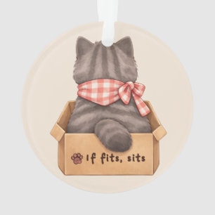 Cat in The Box Ornament