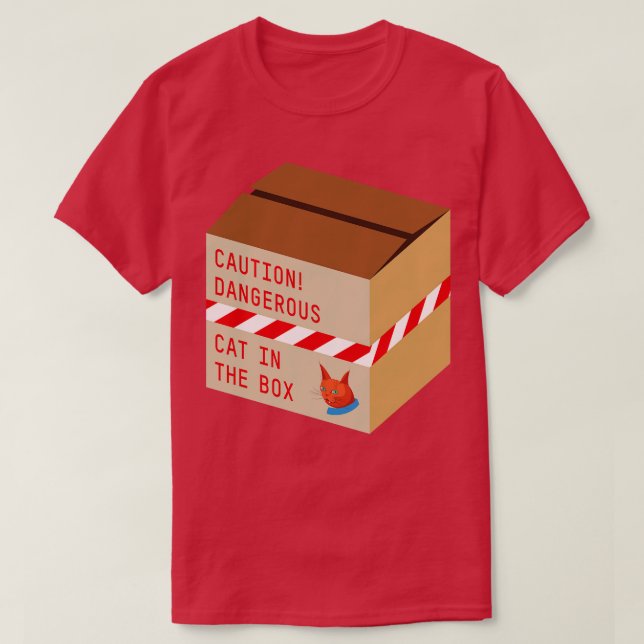 Cat In The Box T-Shirt (Design Front)