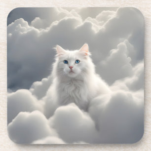 Cat in the clouds coaster