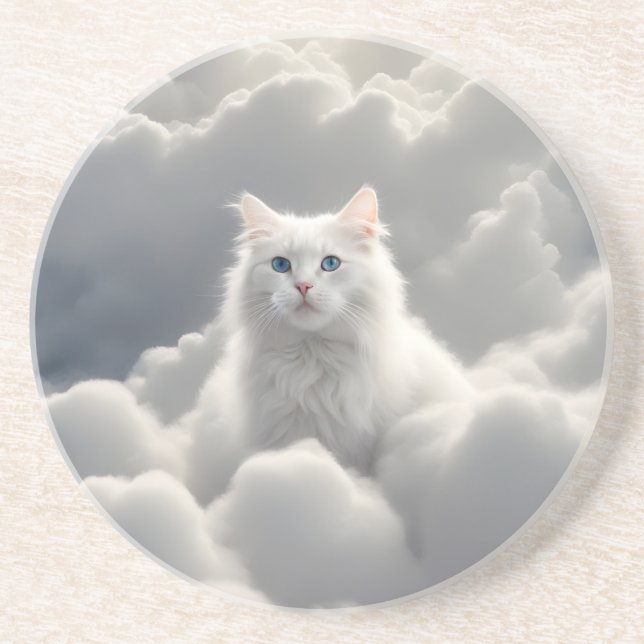 Cat in the clouds coaster (Front)