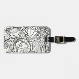 Cat in the Dreamtime Luggage Tag