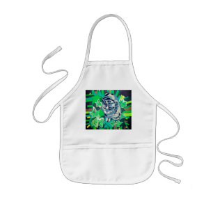 Cat in the garden kids apron