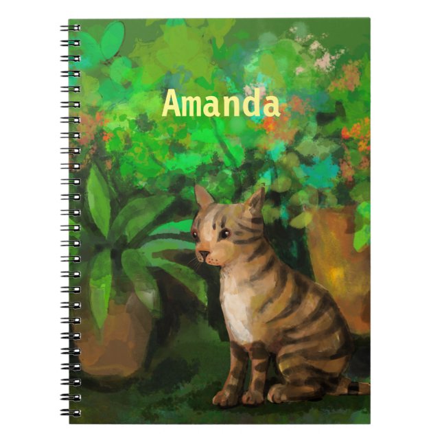 Cat in the garden notebook (Front)