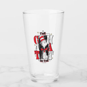 Cat In the Hat B&W Text Glass