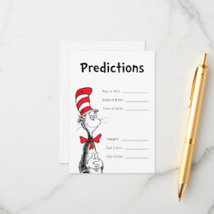 Cat in the Hat   Baby Predictions Enclosure Card