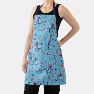 Cat In The Hat   Blue Pattern Apron