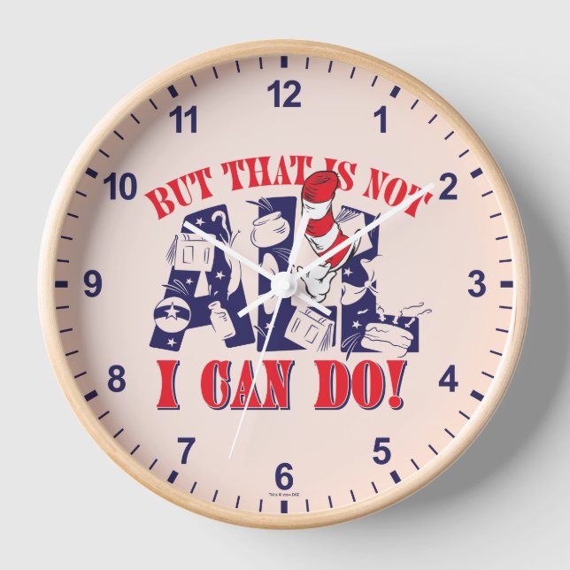 Cat in the Hat | But That Is Not All I Can Do Clock (Front)