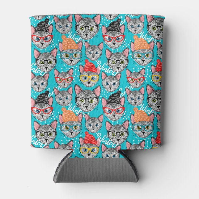 Cat in the hat can cooler (Front)