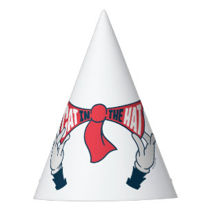 Cat In the Hat Cat Text Bow Tie