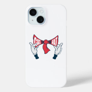 Cat In the Hat   Cat Text Bow Tie iPhone 15 Case