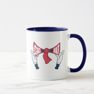 Cat In the Hat   Cat Text Bow Tie Mug