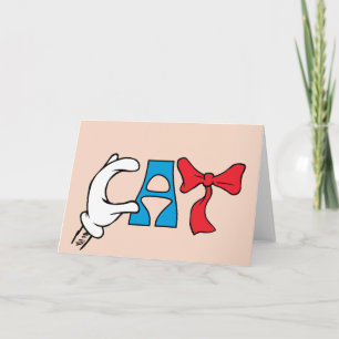 Cat In the Hat Cat Text Card