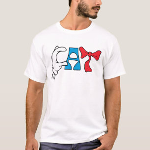 Cat In the Hat   Cat Text T-Shirt