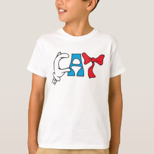 Cat In the Hat Cat Text T-Shirt