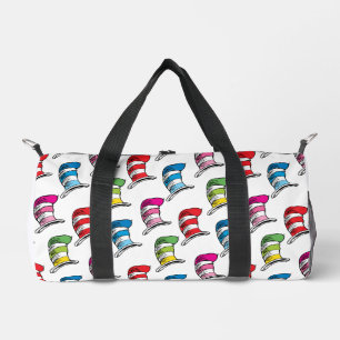 Cat In The Hat Colourful Hat Pattern Duffle Bag