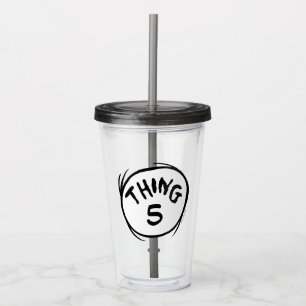 Cat in the Hat  Custom Thing Two Acrylic Tumbler