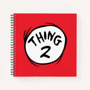 Cat in the Hat  Custom Thing Two Notebook