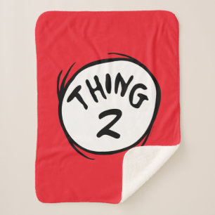 Cat in the Hat  Custom Thing Two Sherpa Blanket