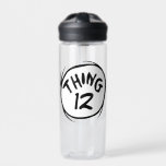 Cat in the Hat |Custom Thing Two Water Bottle<br><div class="desc">Check out this custom Thing One Thing Two shirt from Dr. Seuss! Personalise by adding your age or text!</div>