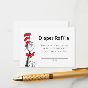 Cat in the Hat   Diaper Raffle Insert Card