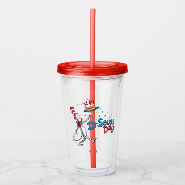 Cat in the Hat | Dr. Seuss Day Acrylic Tumbler (Front)