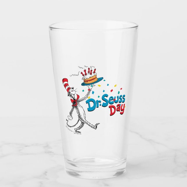 Cat in the Hat | Dr. Seuss Day Glass (Front)