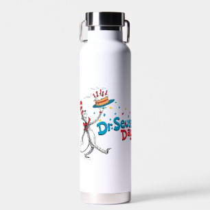 Cat in the Hat Dr. Seuss Day Water Bottle