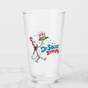 Cat in the Hat Dr. Seuss's Birthday Glass