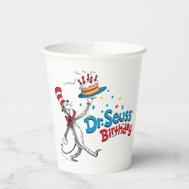 Cat in the Hat | Dr. Seuss's Birthday Paper Cups (Left)