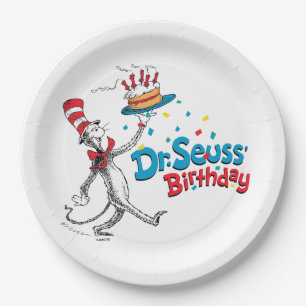 Cat in the Hat   Dr. Seuss's Birthday Paper Plate
