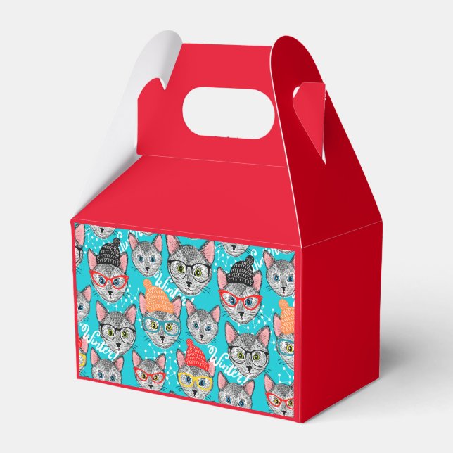 Cat in the hat favour box (Front Side)
