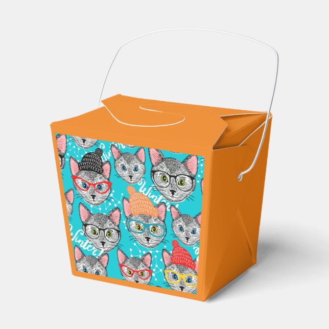 Cat in the hat  favour box (Front Side)