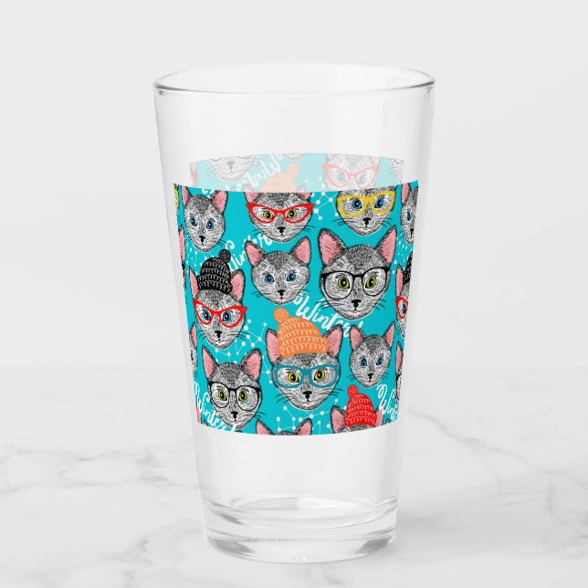 Cat in the hat glass (Front)